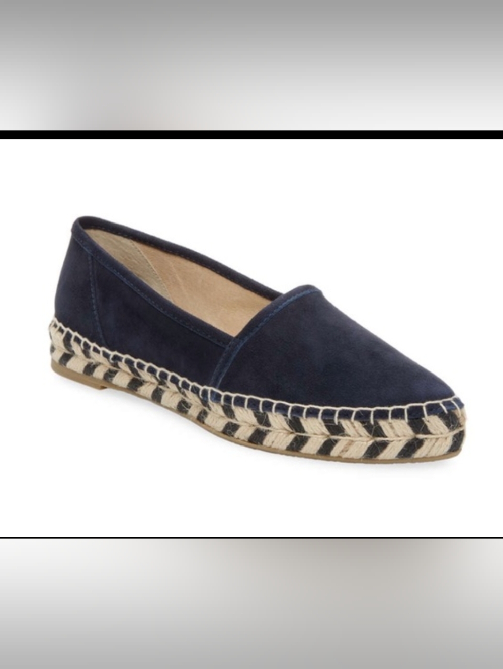 NWOB Frye Navy Suede Espadrilles 8